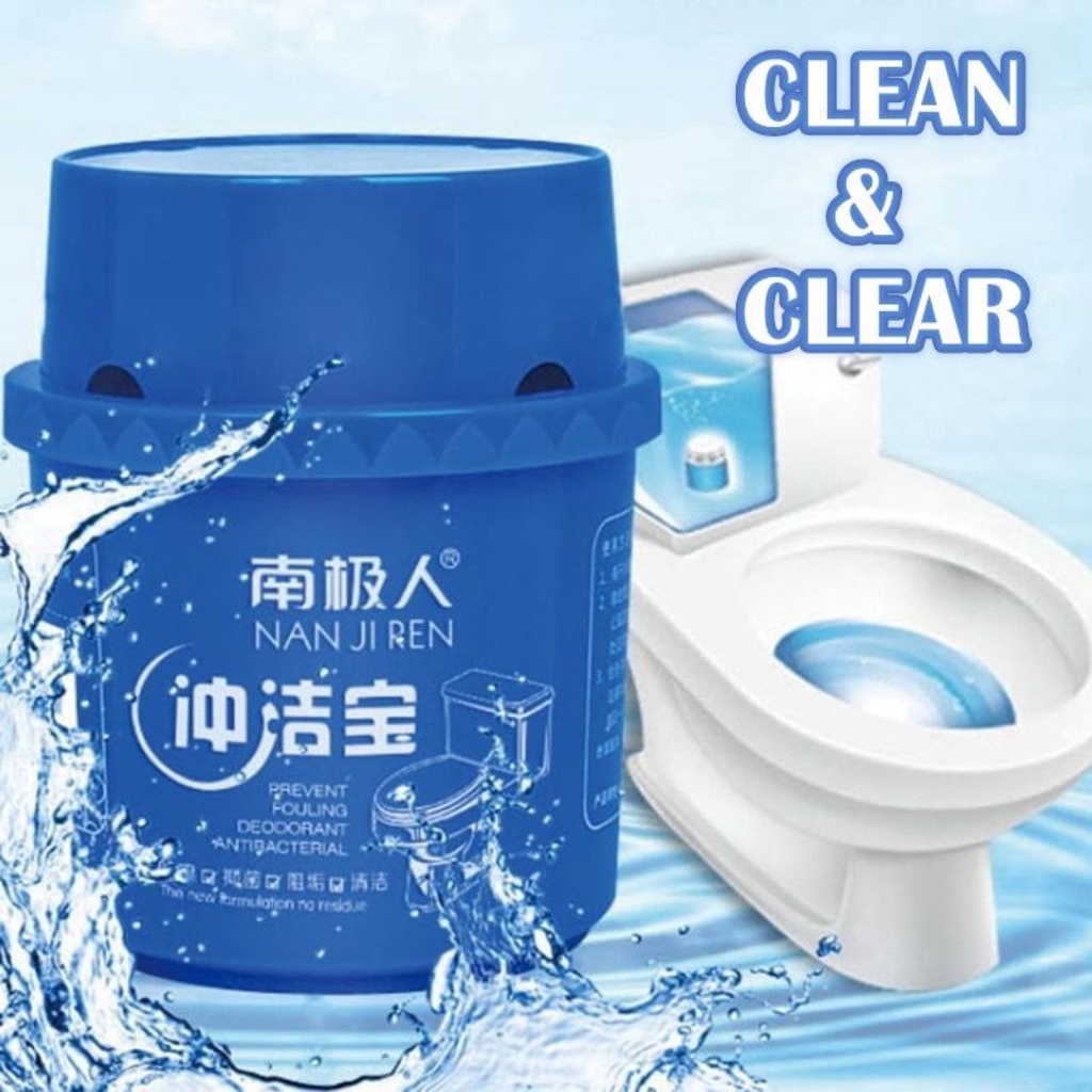 Picture of Toilet Blue Jar Flush Cleaner