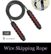 Picture of Wire Skipping Rope – BLACK 
