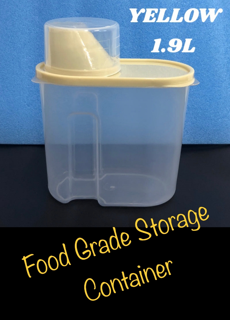 Picture of Food Grade Storage Container – YELLOW 1.9L