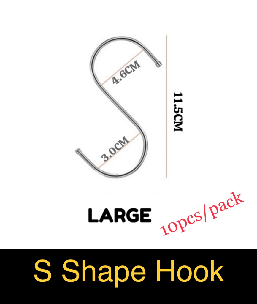 Picture of S Shape Hook – LARGE (10pcs / pack)