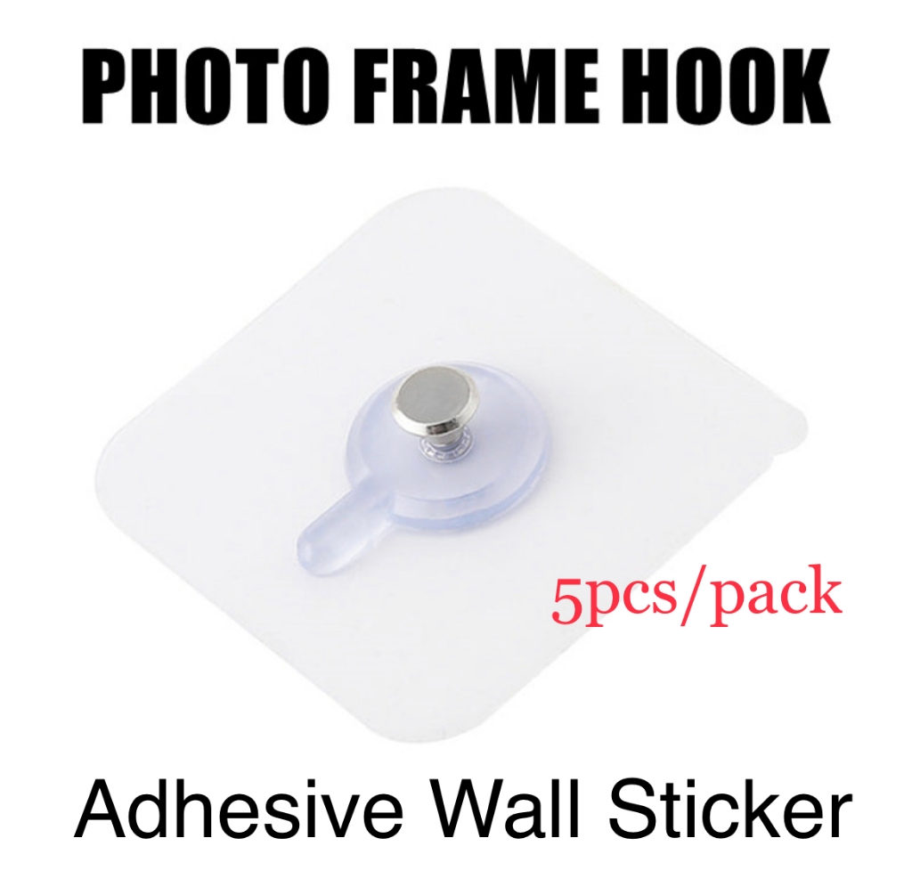 Picture of Adhesive Wall Sticker – PHOTO FRAME HOOK (5pcs / pack)