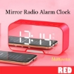 Picture of Mirror Radio Alarm Clock – RED 