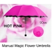 Picture of Manual Magic Flower Umbrella 90cm – HOT PINK 