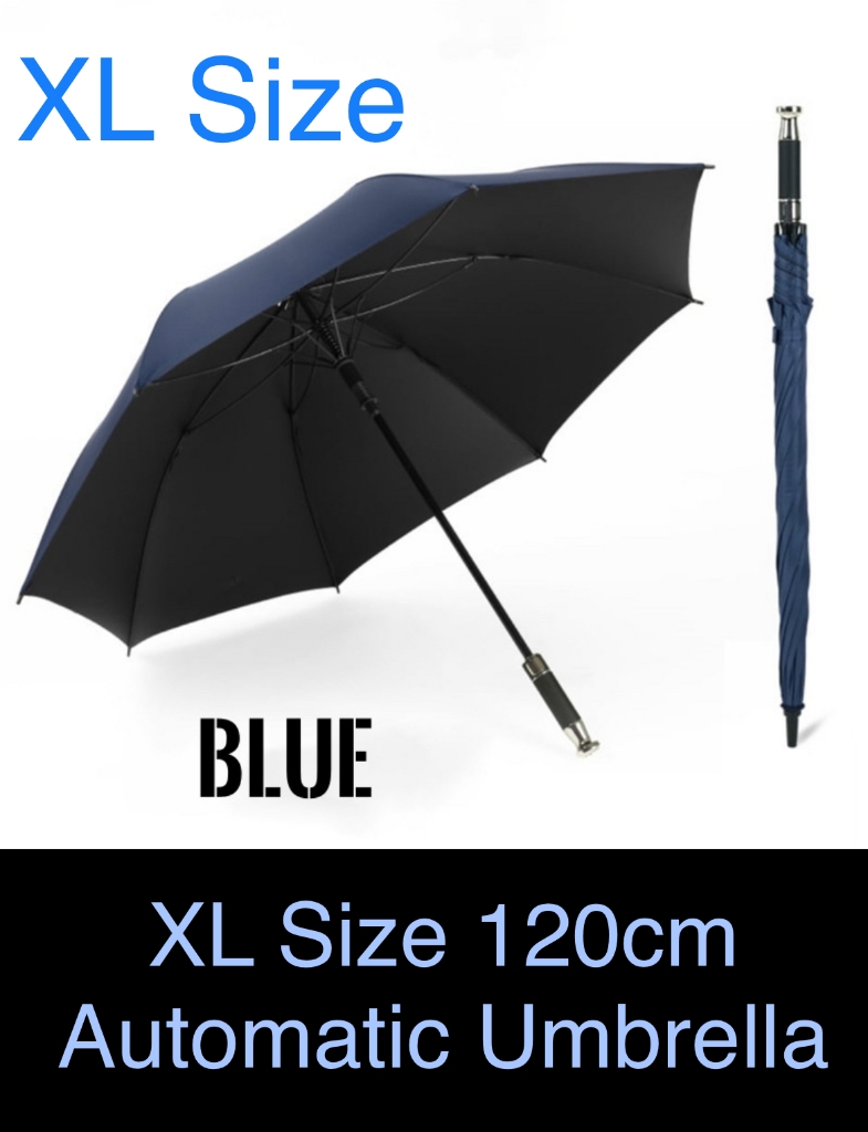 Picture of XL Size 120cm Automatic Umbrella – BLUE