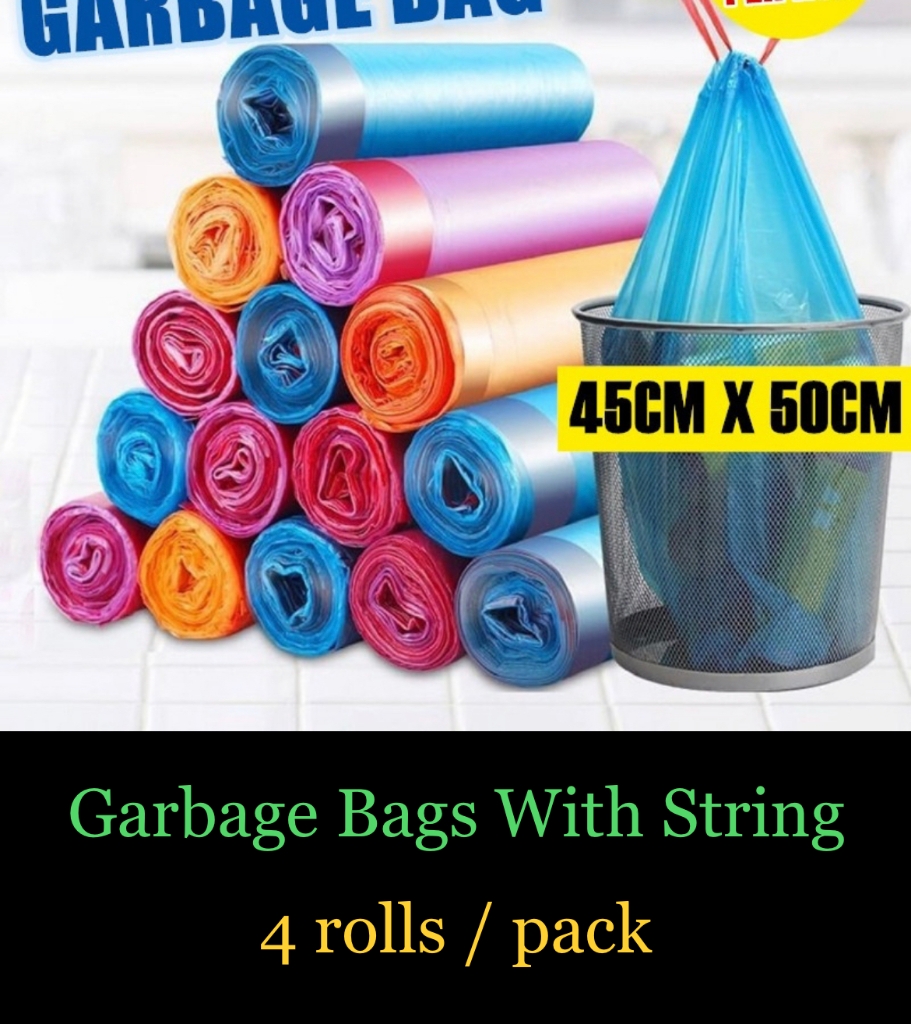 Picture of Garbage Bags With String 45cm x 50cm (4 rolls / pack)