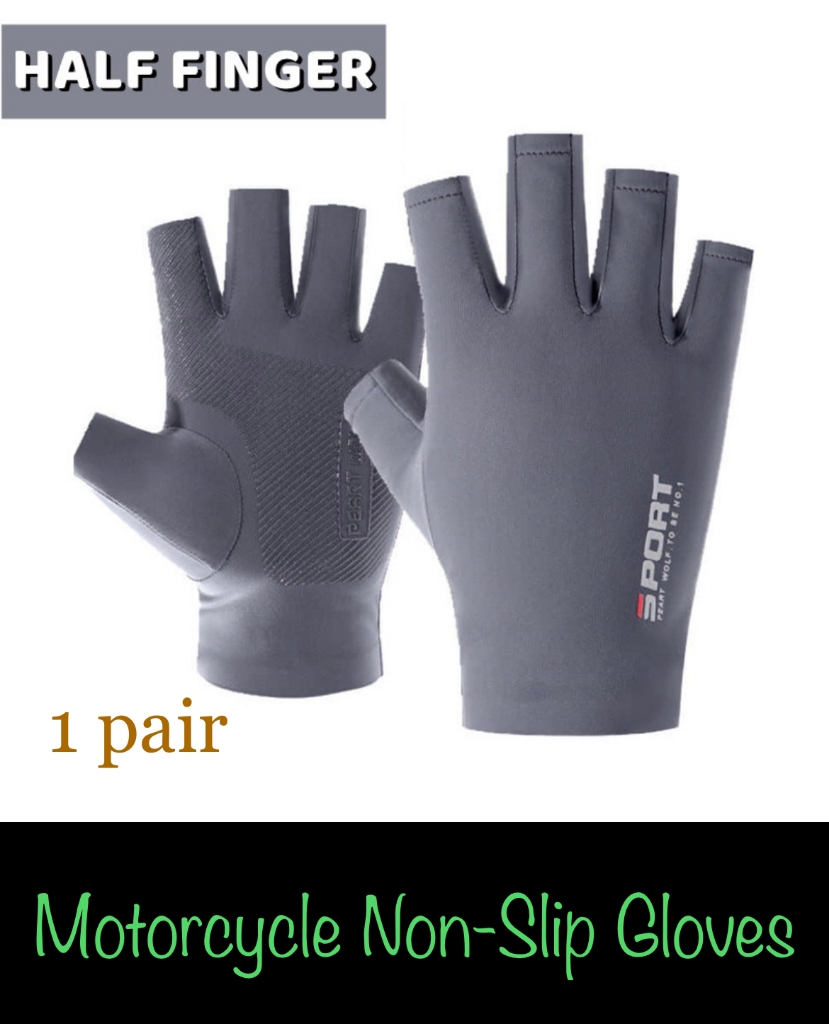 Picture of Motorcycle Non – Slip Gloves – HALF FINGER (1 pair) 